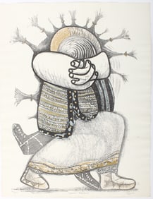 Shigeru Izumi (Japanese, 1922-1995) Japanese Folkdance, Signed Lithograph