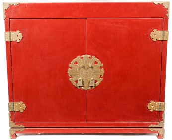 Vietnamese Lacquer Cabinet, Thanh Ley, Mid Century