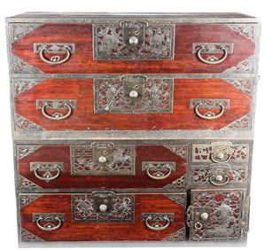 Japanese Two-Part Tansu Chest, Sado Island
