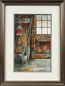 Bradley Hendershot (American, Contemporary) Monhegan Island Study #40, Original Maine Watercolor