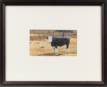 Gregory Dunham (American, B. 1946) Bovine Pastoral, Watercolor Painting