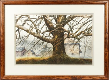 Milan Melicharek, The Sycamore, Brandywine Battlefield Watercolor Painting