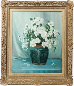 Ora Perry (American/Kansas City, 20th C.) Pastel Still Life Painting