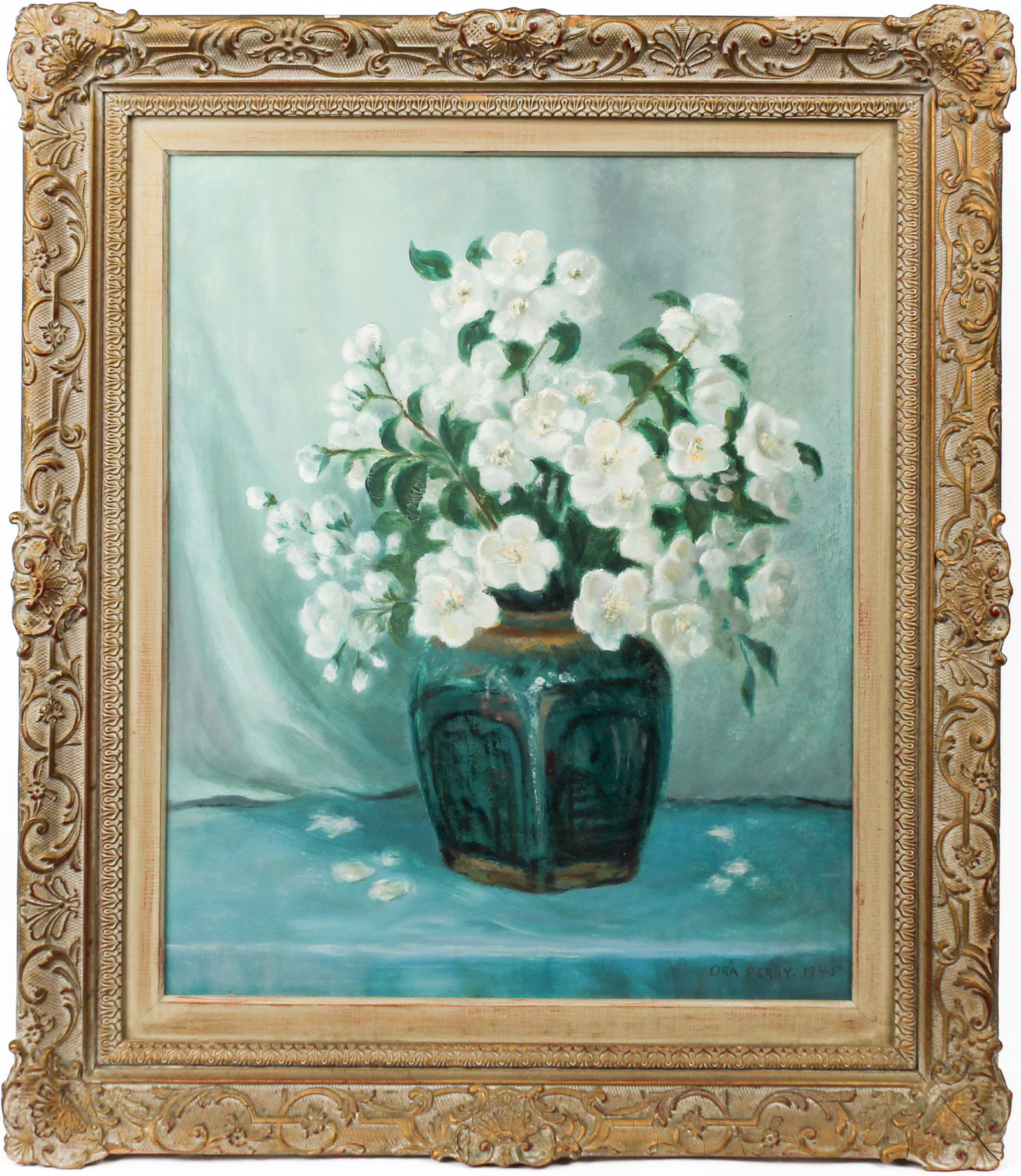 Ora Perry (American/Kansas City, 20th C.) Pastel Still Life Painting (1 of 6)