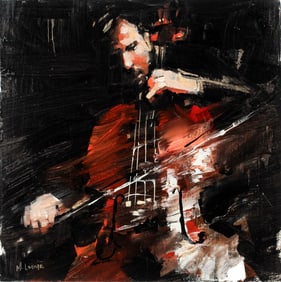Mark Lague (Canadian, B. 1964) Symphony Eleven, Oil on Board Painting