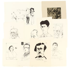 Horst Janssen (German, 1929-1995) Signed Lithographs, Etching