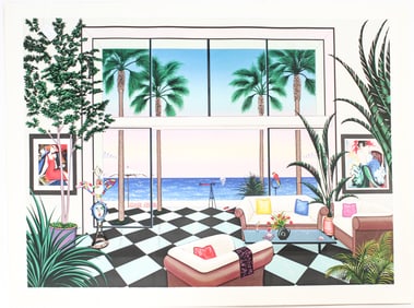 Fanch Ledan (French, B. 1949) Interior, Signed Sergiraph