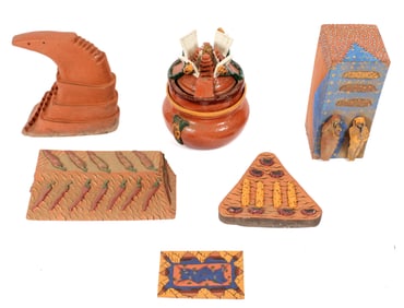 Outsider Studio Art Pottery Sculptures