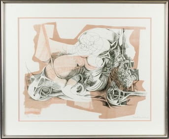 Roberto Burle Marx (Brazilian, 1909-1994) Pomba Gira, Signed Lithograph