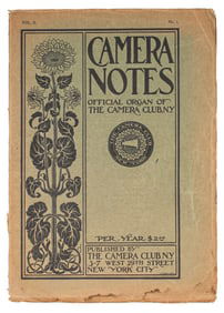 Camera Notes, Vol II, No. 1, Alfred Stieglitz, The Camera Club of New York, 1898