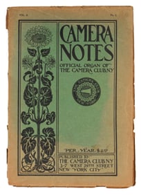 Camera Notes, Vol II, No. 3, Alfred Stieglitz, The Camera Club of New York, 1899