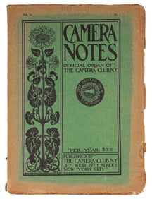 Camera Notes, Vol IV, No. 1, Alfred Stieglitz, The Camera Club of New York, 1900