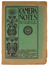 Camera Notes, Vol IV, No. 2, Alfred Stieglitz, The Camera Club of New York, 1900