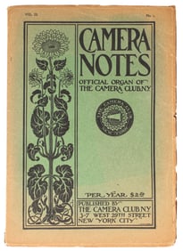 Camera Notes, Vol III, No. 1, Alfred Stieglitz, The Camera Club of New York, 1899