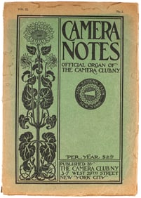 Camera Notes, Vol III, No. 2, Alfred Stieglitz, The Camera Club of New York, 1899