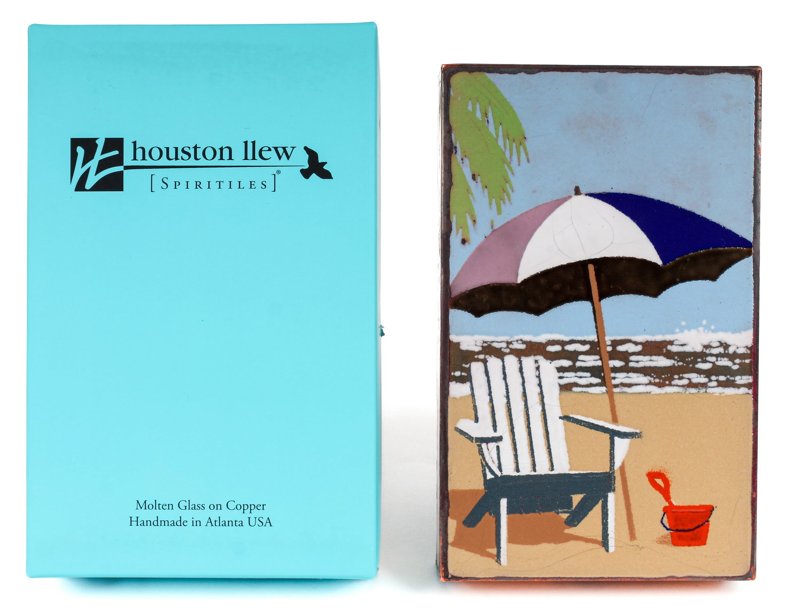 Houston Llew (American, Contemporary) Spiritile "Sandbox" #94 (1 of 9)