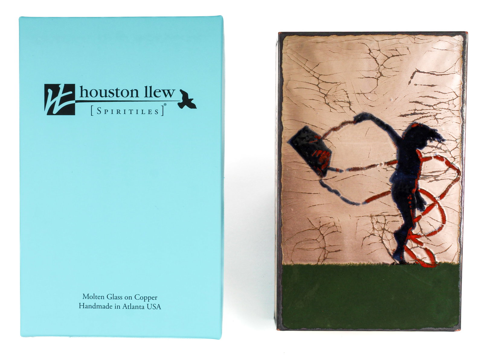 Houston Llew (American, Contemporary) Spiritile "Dancer" #63 (1 of 13)