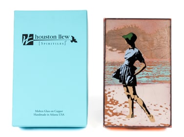 Houston Llew (American, Contemporary) Spiritile "Beach Walk" #65