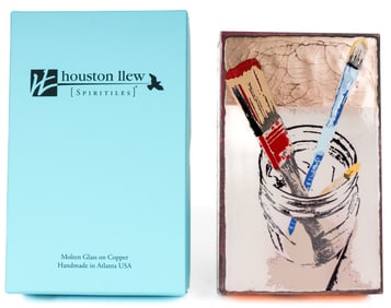 Houston Llew (American, Contemporary) Spiritile "Brush" #179