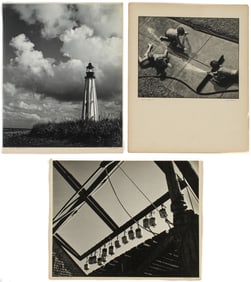 R.R. LaPelle (American, 20th Century) Three Beach Theme Silver Gelatin Print Photographs, "Short