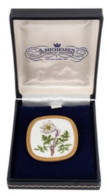 A.Michelsen Flora Danica Brooch - Royal Copenahagen