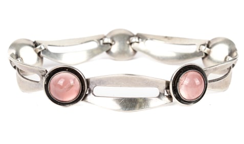 N.E. From (Niels Erik From) Rose Quartz Bracelet