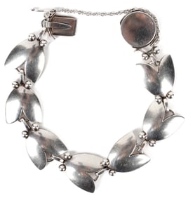 Georg Jensen Sterling Silver Tulip Bracelet