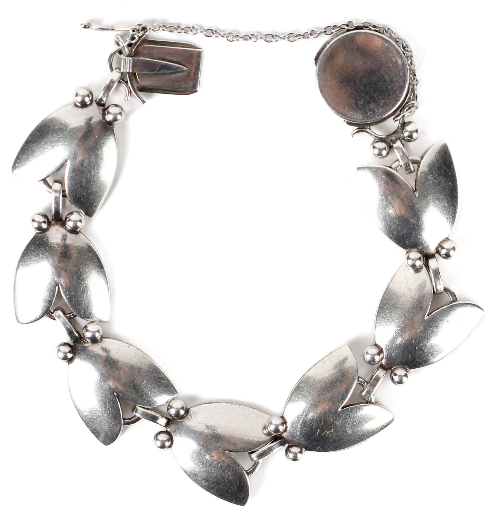 Georg Jensen Sterling Silver Tulip Bracelet (1 of 5)