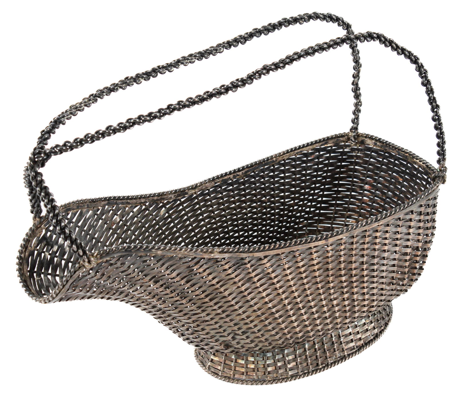Alfredo Villasana Mexican Sterling Silver Woven Basket (1 of 6)