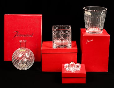 Four Pieces of Baccarat Crystal