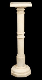 Antique Marble Pedestal Stand