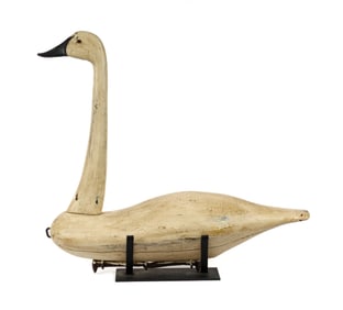Antique North Carolina Carved Wood Swan Decoy