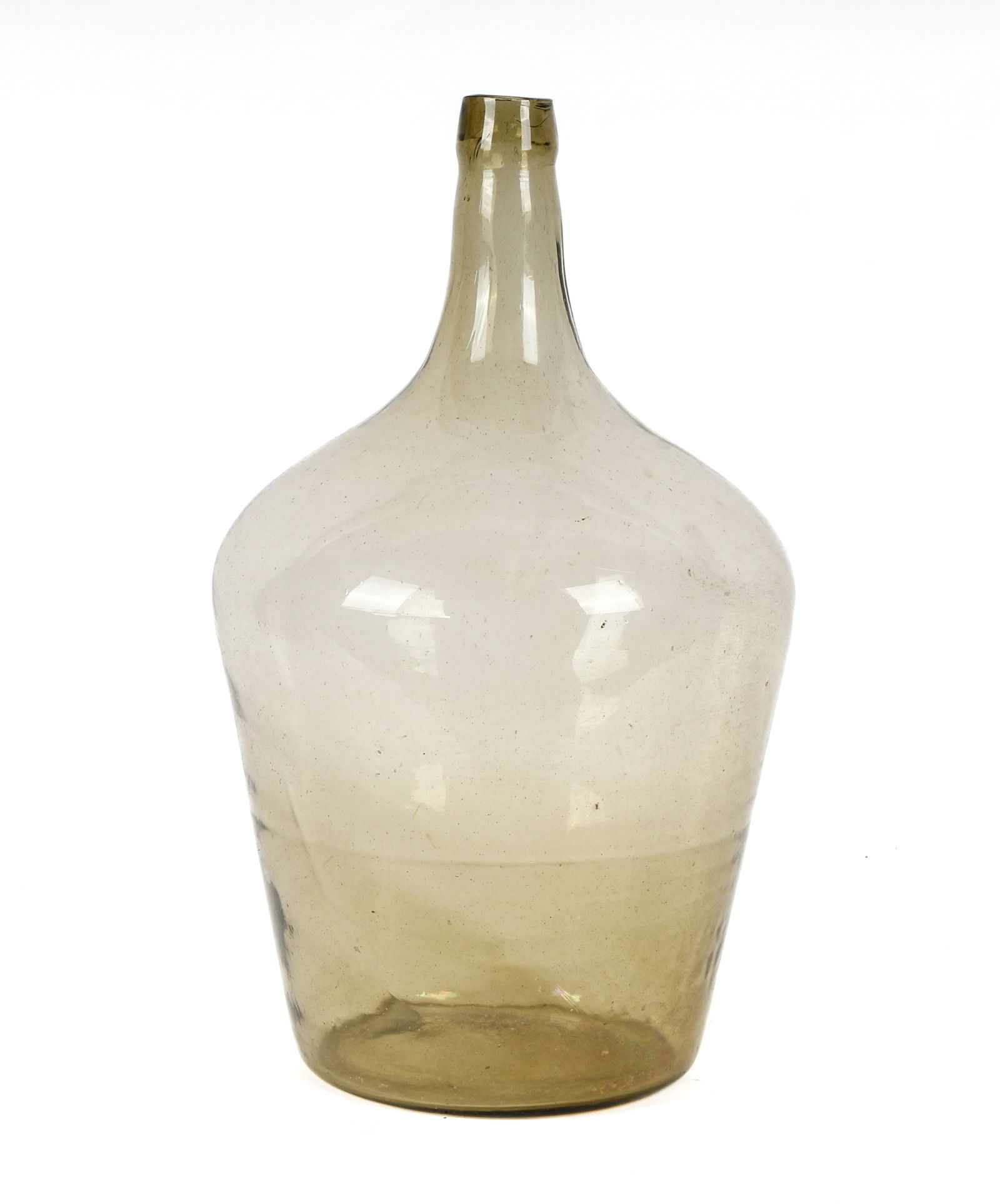 19th Century Large American or Continental Champagne/Topaz Blown Demijohn (1 of 11)