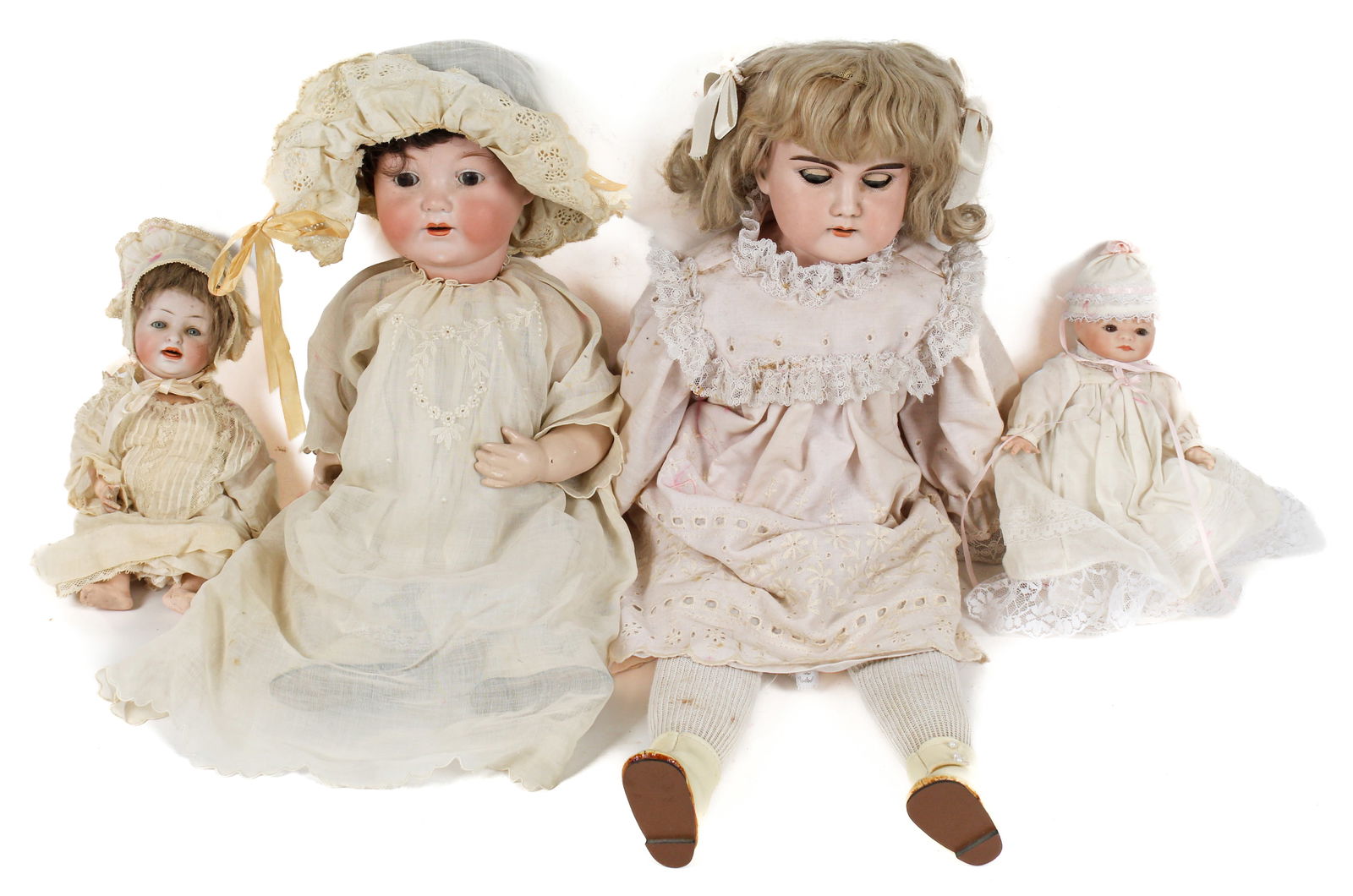 Four Bisque German Dolls Incl. Armand Marseille (1 of 14)