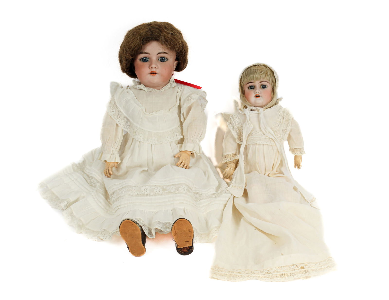 Two Heinrich Handwerck Antique German Bisque Dolls (1 of 20)