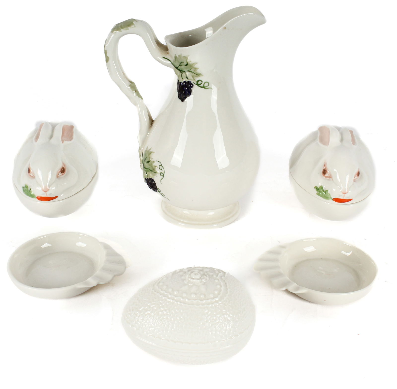 Six Boehm Glazed Mid-Century Decorative Objects (1 of 6)