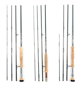Three Albright Fly Fishing Rods Incl. Albright EXS 909-4, 905-4