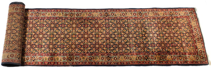 Large Persian Bijar Runner, 22.1' x 4'