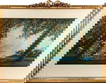 Maxfield Parrish Daybreak House of Art NY Chromolithograph