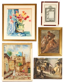 Five Miscellaneous Framed Artworks