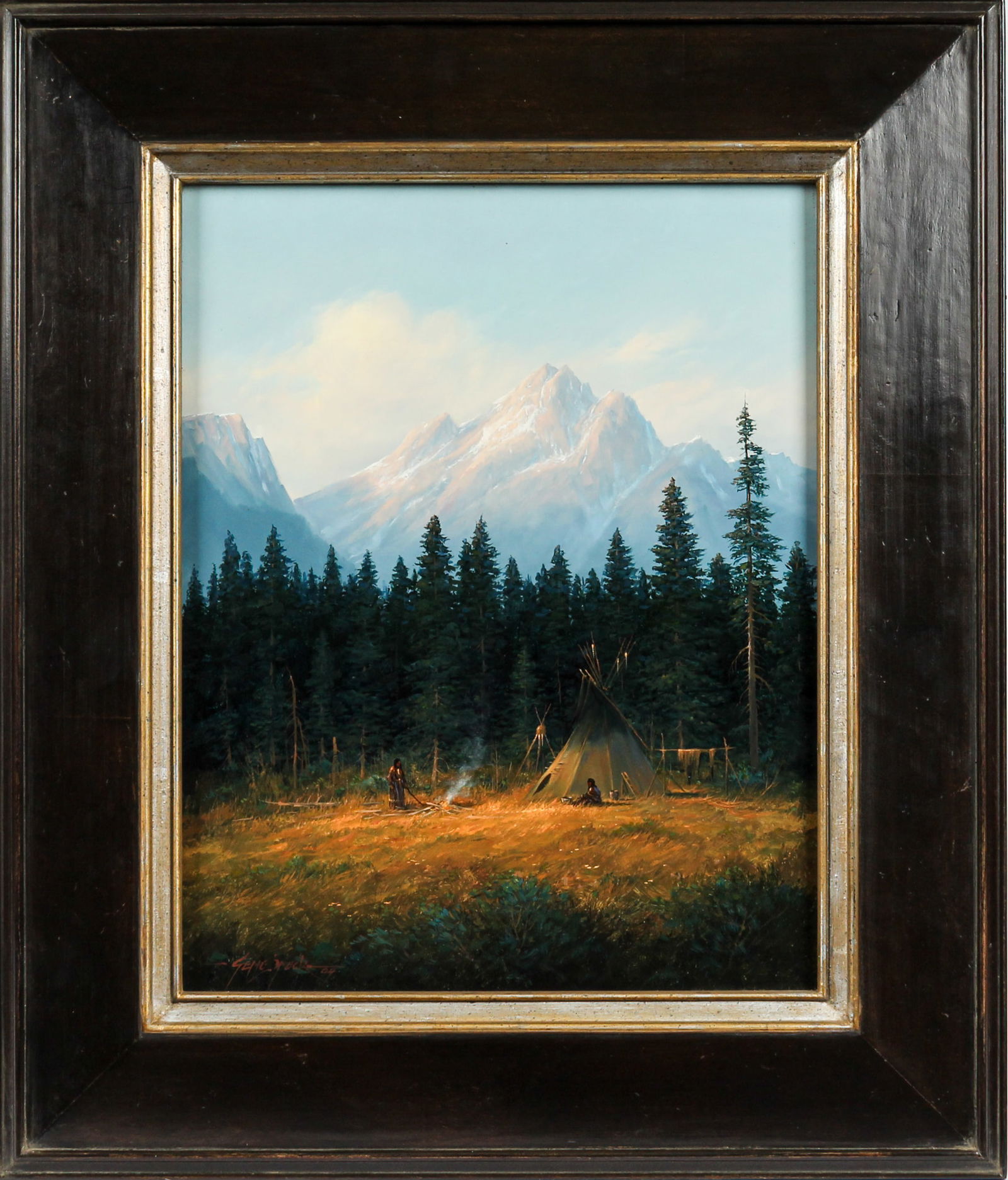 Gene Speck (American, B. 1936) Camp in the Rockies, Painting (1 of 7)