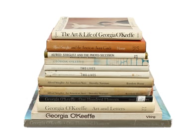 Twelve Georgia O'Keeffe and Alfred Stieglitz Books