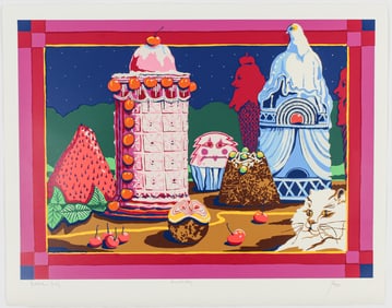 Peter Paone (American, B. 1936) Sweet City, Signed Serigraph