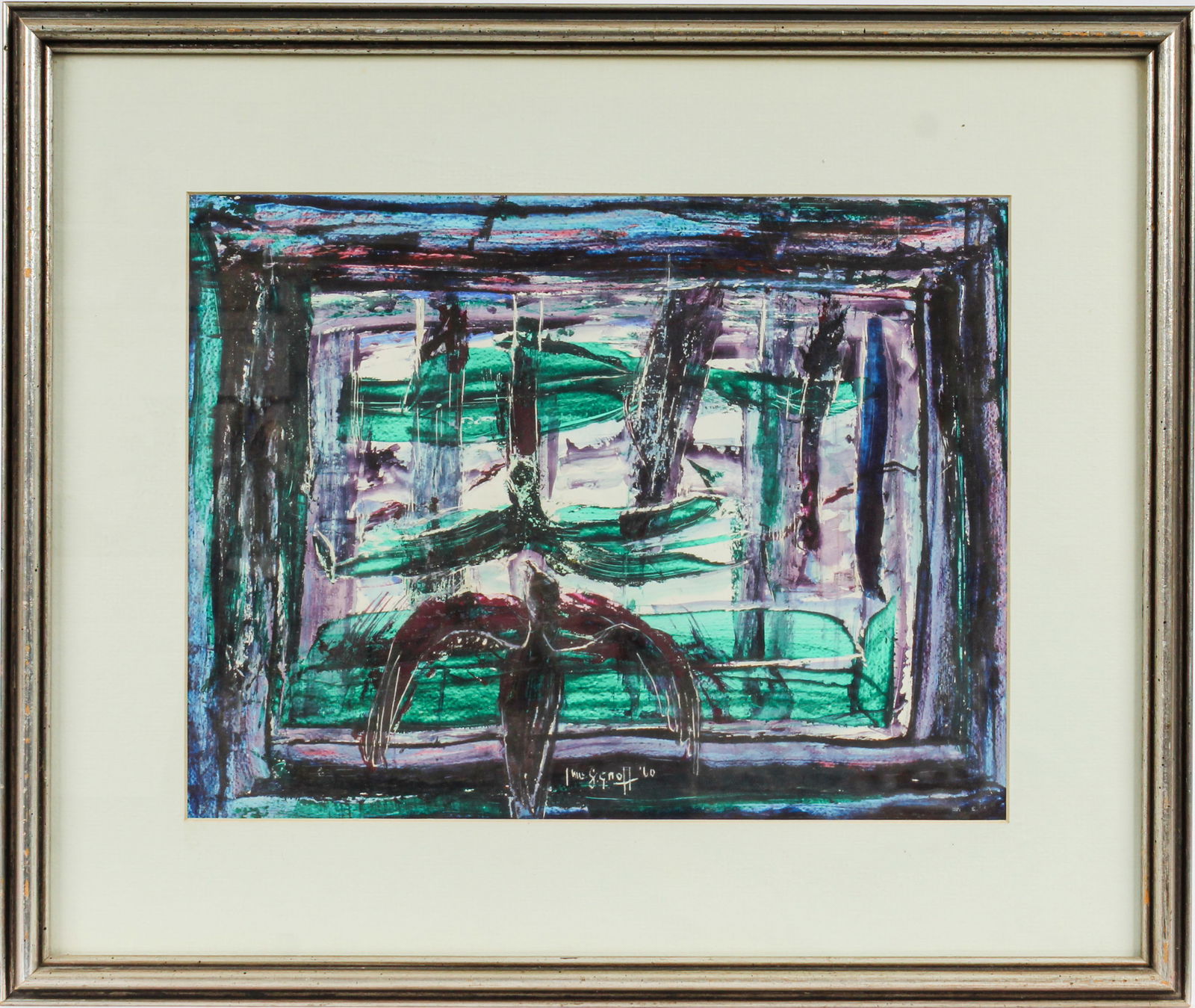 June Groff (American, 1903-1973) Untitled Abstract, Mixed Media on Paper (1 of 9)