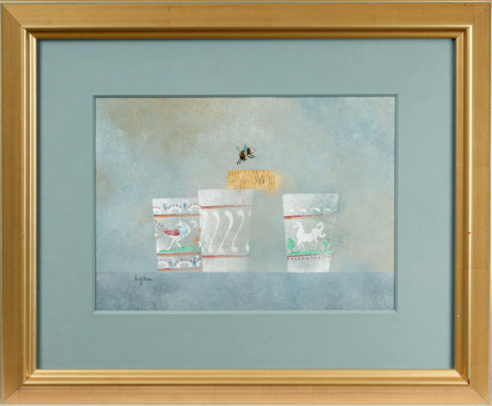 Harry Dunn (American, 1929-1998) Abstract Bee Painting (1 of 6)