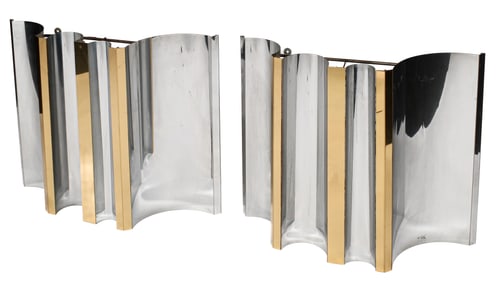 C. Jere Modernist Mixed Metal Sculpture