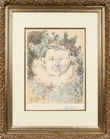 Pablo Picasso (Spanish, 1881-1973) Tete de Bouffon, Lithograph
