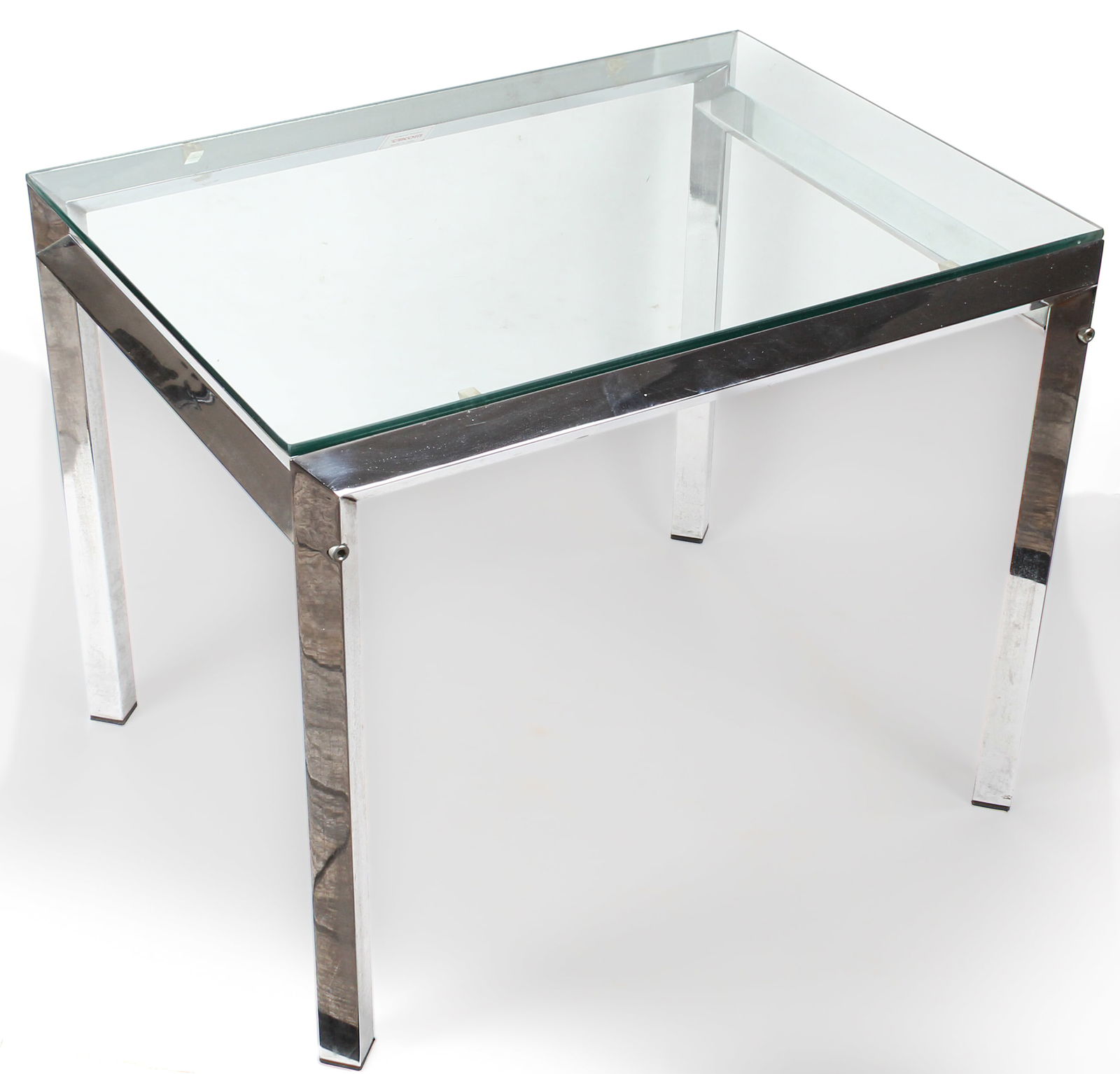 Vintage Mid-Century Italian Chrome and Glass Top Table (1 of 3)