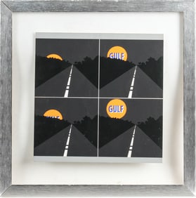 Allan D'Arcangelo (American, 1930-1988) Serigraph "June Moon 1963"