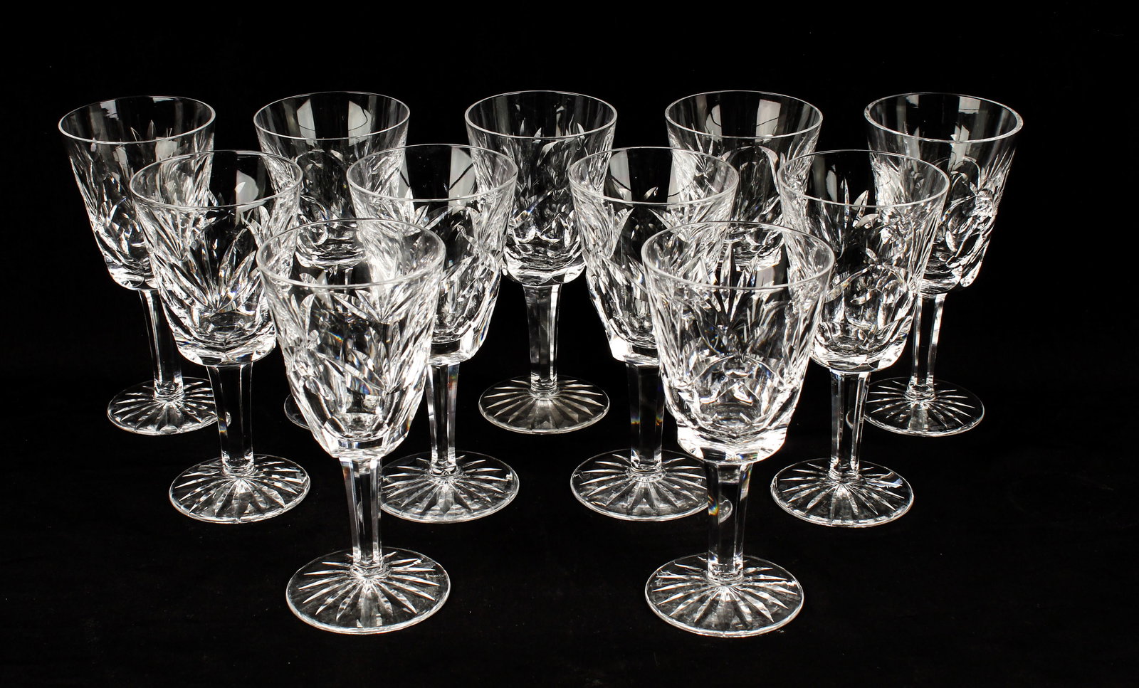 Eleven Waterford Crystal Ashling White Wine Glasses (1 of 3)